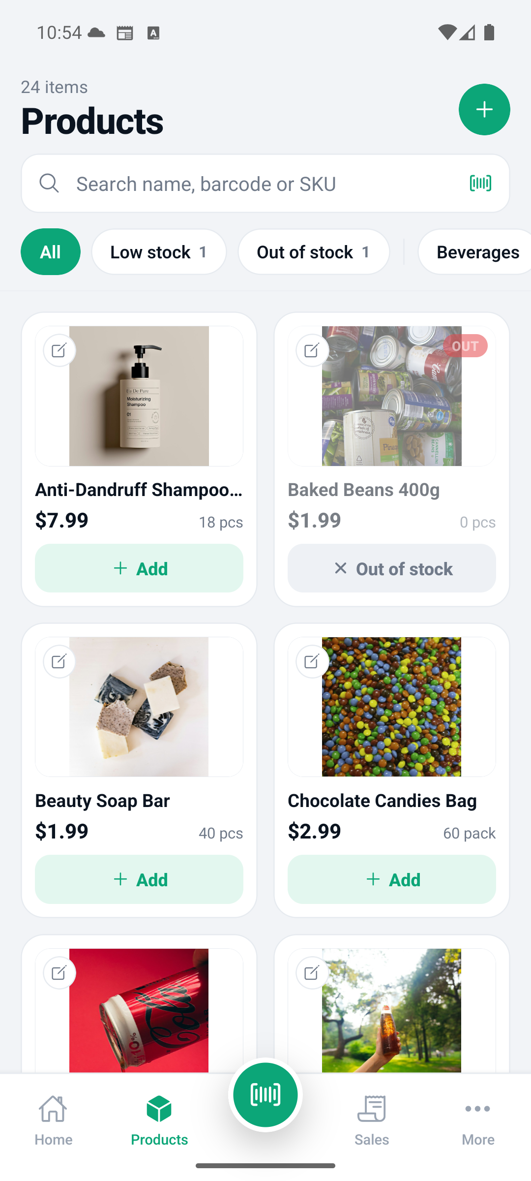 Product catalog